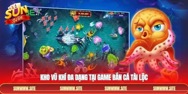 Khám phá các loại vũ khi trong game săn cá tài lộc